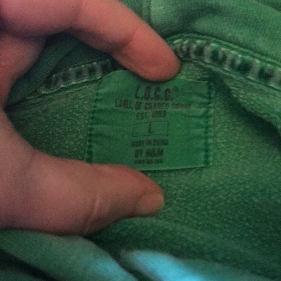 H&M Hoodie- some small stains shown in last pics, tiny hole by B - Picture 5 of 10